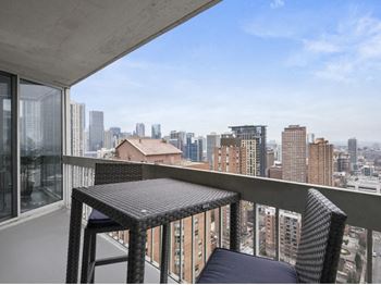 Spacious Balconies at One East Delaware, Chicago, 60611